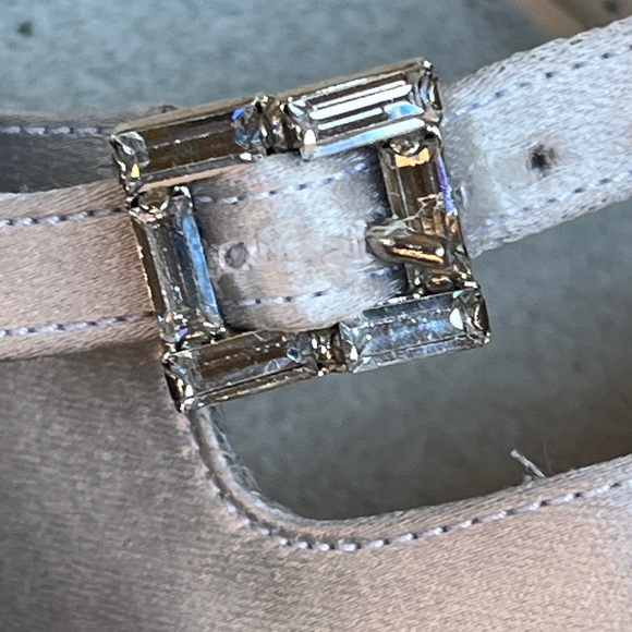 Battaglia Satin Mary Jane Block Heels. Made in Italy - Picture 3 of 11